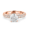 1.80 CT Round Cut Pavé Solitaire (LG) - ZIZOV DIAMONDS