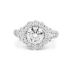 1.85 CT Round Cut Halo Pavé Solitaire (LG) - ZIZOV DIAMONDS