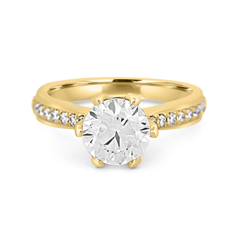 1.90 CT Round Cut Full Pavé Solitaire (LG) - ZIZOV DIAMONDS