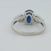 1.95 CT Blue Sapphire Trilogy Ring (LG) - ZIZOV DIAMONDS