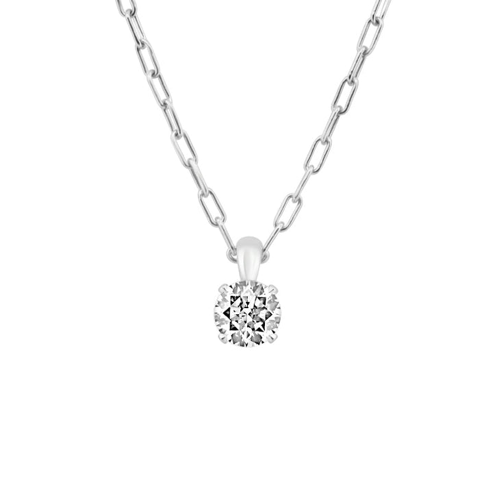 2 CT Classic Round Cut Solitaire Pendant (LG) - ZIZOV DIAMONDS