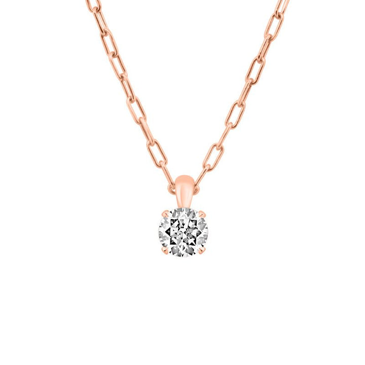 2 CT Classic Round Cut Solitaire Pendant (LG) - ZIZOV DIAMONDS