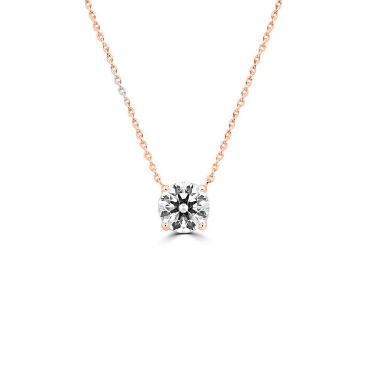 2 CT Classic Round Solitaire Pendant (LG) - ZIZOV DIAMONDS