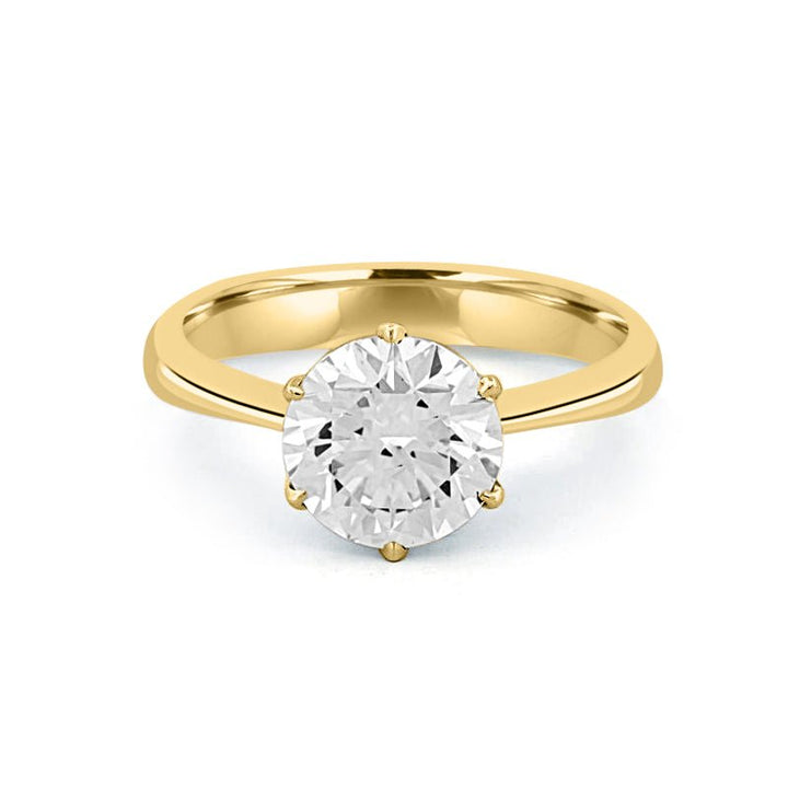 2 CT Classic Thin Band Six Prong Round Solitaire (LG) - ZIZOV DIAMONDS
