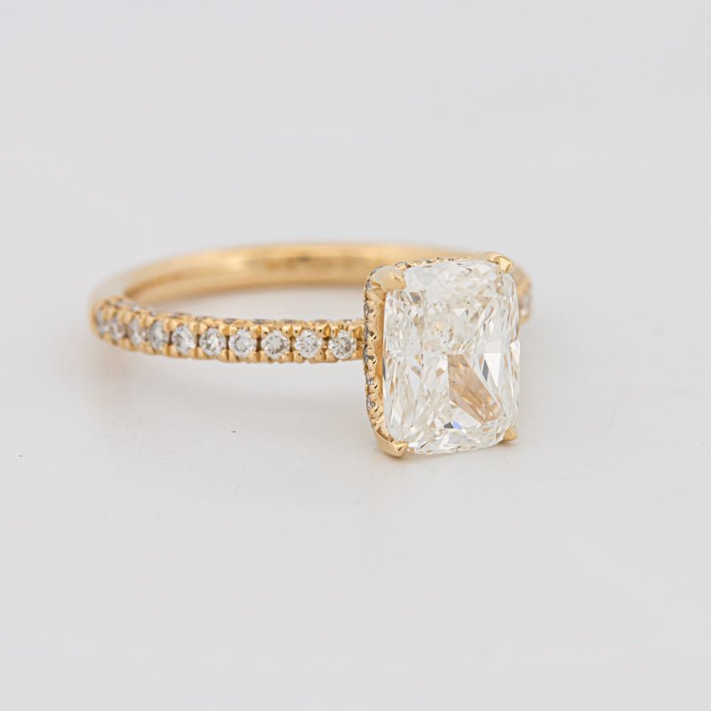 2 CT Cushion Cut Under - Halo Full Pavé Solitaire (LG) - ZIZOV DIAMONDS