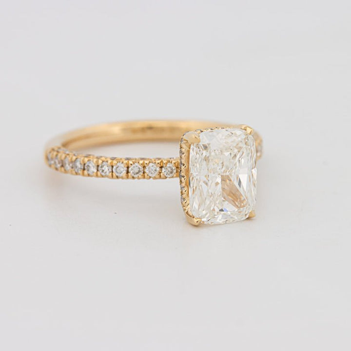 2 CT Cushion Cut Under - Halo Full Pavé Solitaire (LG) - ZIZOV DIAMONDS
