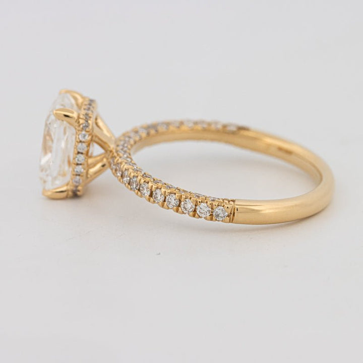 2 CT Cushion Cut Under - Halo Full Pavé Solitaire (LG) - ZIZOV DIAMONDS