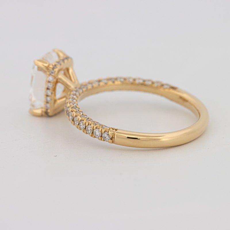 2 CT Cushion Cut Under - Halo Full Pavé Solitaire (LG) - ZIZOV DIAMONDS