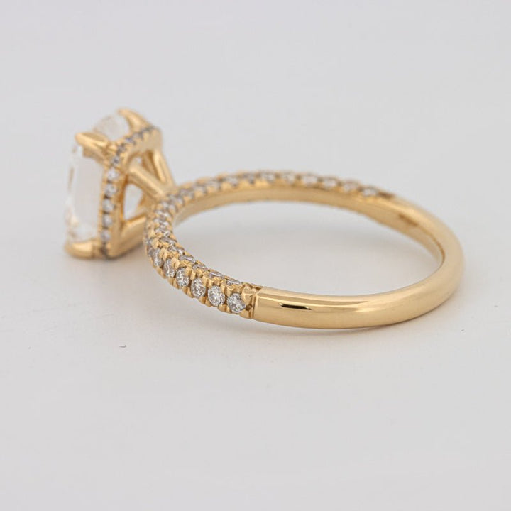 2 CT Cushion Cut Under - Halo Full Pavé Solitaire (LG) - ZIZOV DIAMONDS