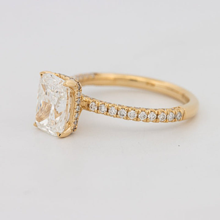 2 CT Cushion Cut Under - Halo Full Pavé Solitaire (LG) - ZIZOV DIAMONDS