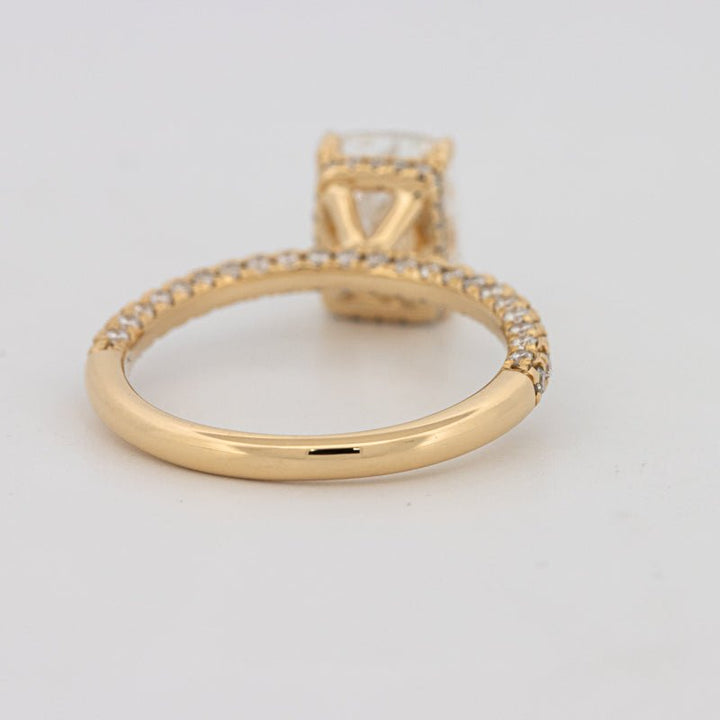 2 CT Cushion Cut Under - Halo Full Pavé Solitaire (LG) - ZIZOV DIAMONDS