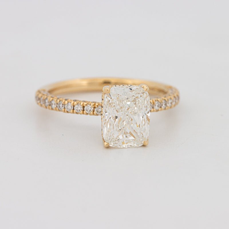 2 CT Cushion Cut Under - Halo Full Pavé Solitaire (LG) - ZIZOV DIAMONDS