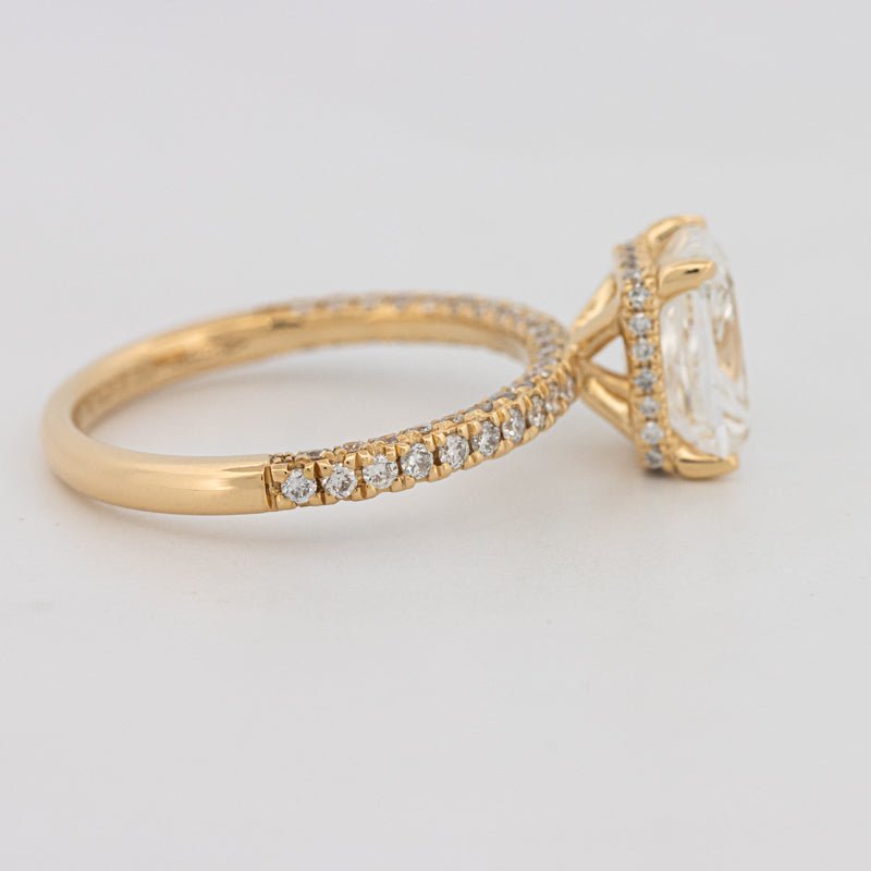 2 CT Cushion Cut Under - Halo Full Pavé Solitaire (LG) - ZIZOV DIAMONDS