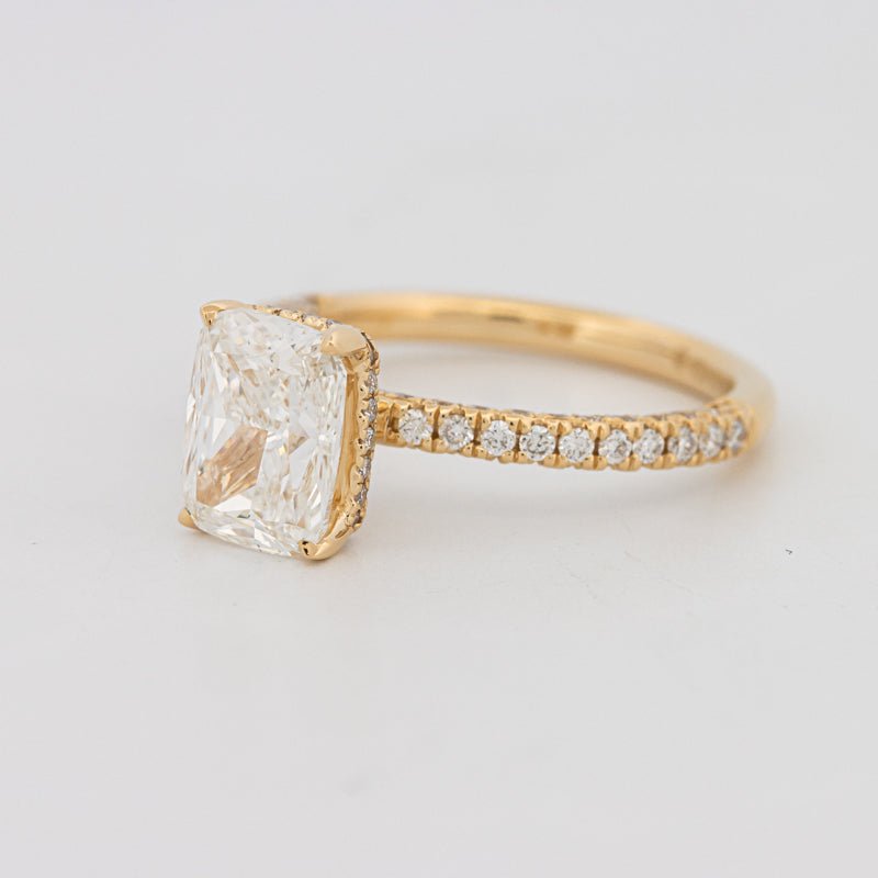 2 CT Cushion Cut Under - Halo Full Pavé Solitaire (LG) - ZIZOV DIAMONDS