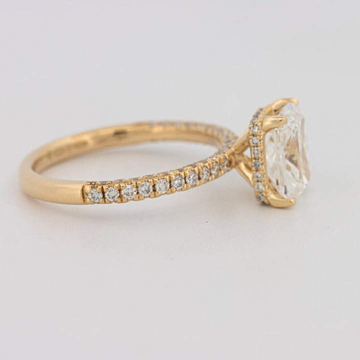 2 CT Cushion Cut Under - Halo Full Pavé Solitaire (LG) - ZIZOV DIAMONDS