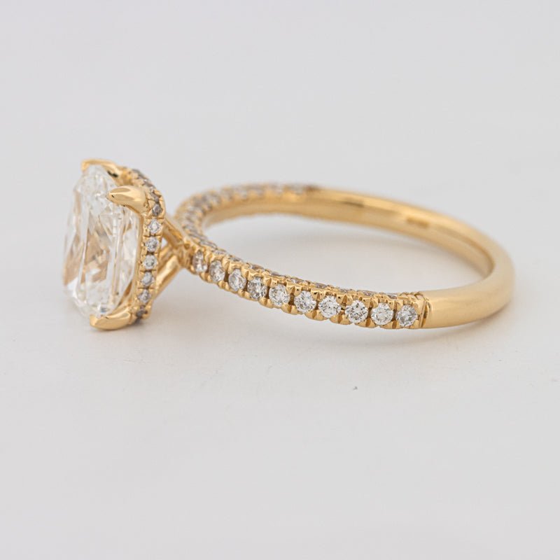 2 CT Cushion Cut Under - Halo Full Pavé Solitaire (LG) - ZIZOV DIAMONDS