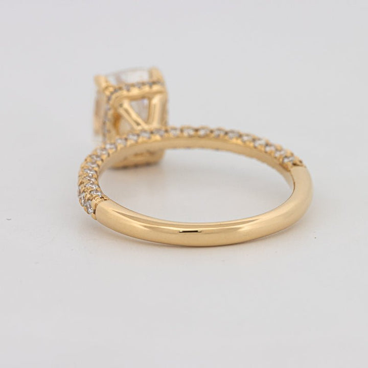 2 CT Cushion Cut Under - Halo Full Pavé Solitaire (LG) - ZIZOV DIAMONDS