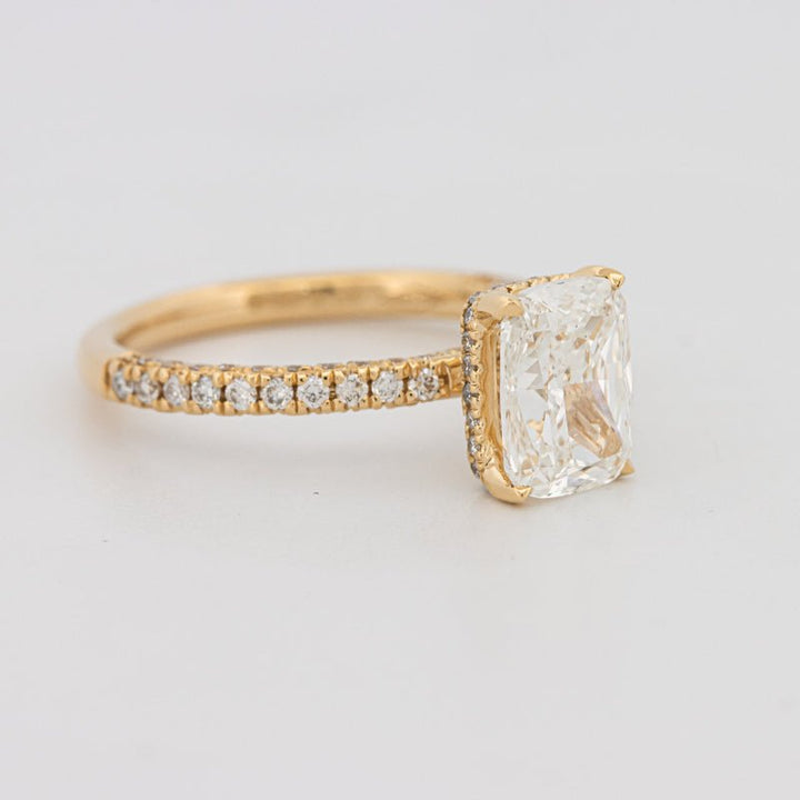 2 CT Cushion Cut Under - Halo Full Pavé Solitaire (LG) - ZIZOV DIAMONDS