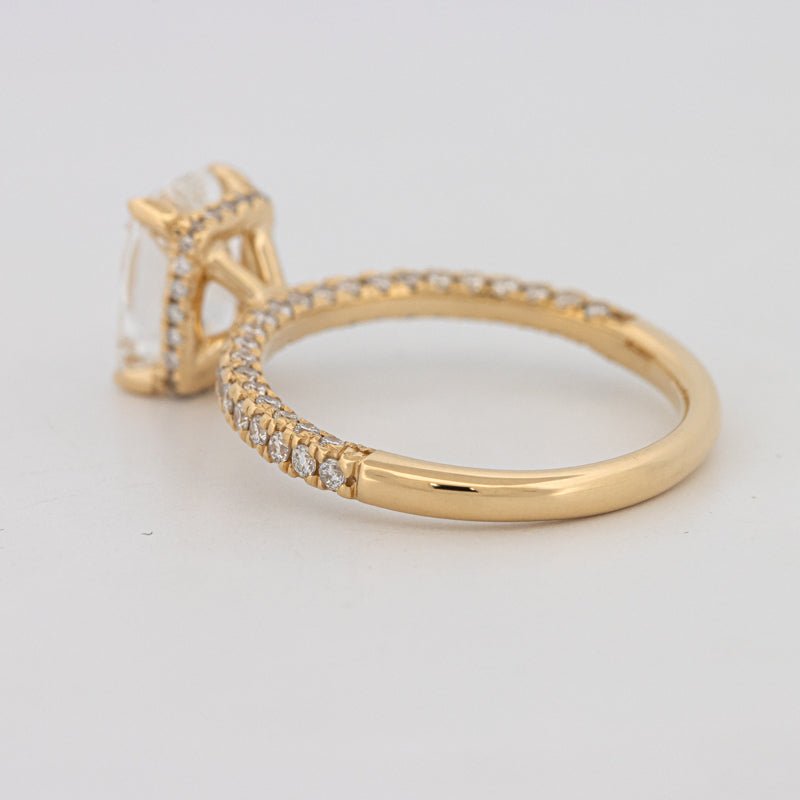 2 CT Cushion Cut Under - Halo Full Pavé Solitaire (LG) - ZIZOV DIAMONDS