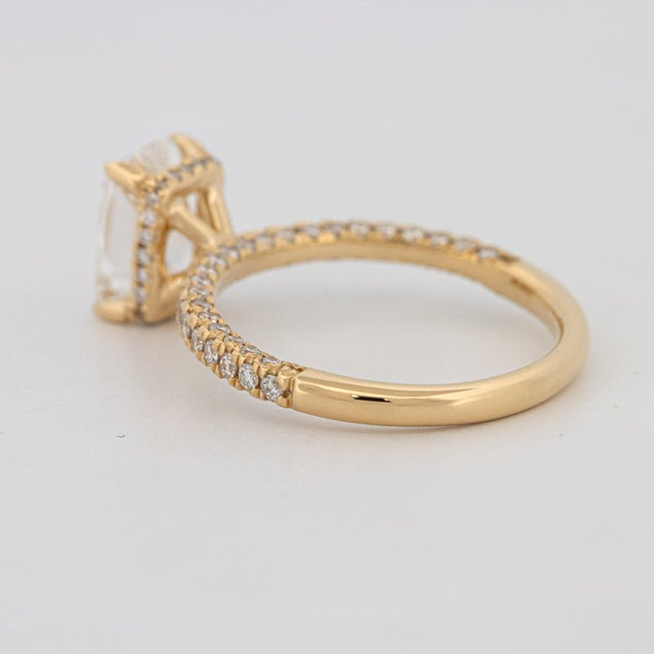 2 CT Cushion Cut Under - Halo Full Pavé Solitaire (LG) - ZIZOV DIAMONDS