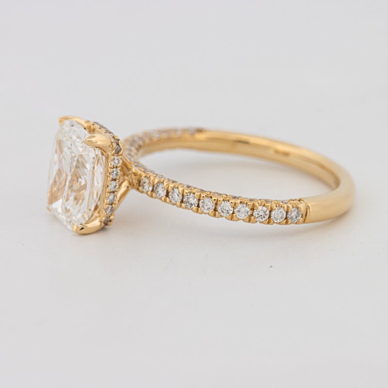 2 CT Cushion Cut Under - Halo Full Pavé Solitaire (LG) - ZIZOV DIAMONDS