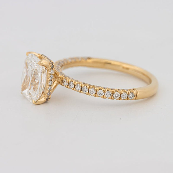 2 CT Cushion Cut Under - Halo Full Pavé Solitaire (LG) - ZIZOV DIAMONDS