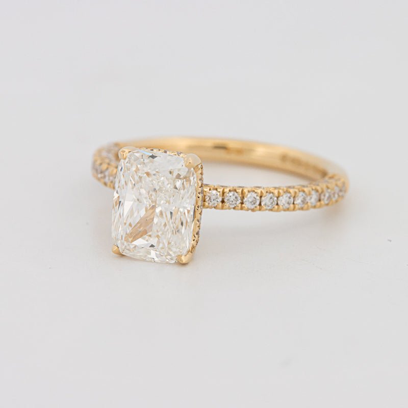 2 CT Cushion Cut Under - Halo Full Pavé Solitaire (LG) - ZIZOV DIAMONDS