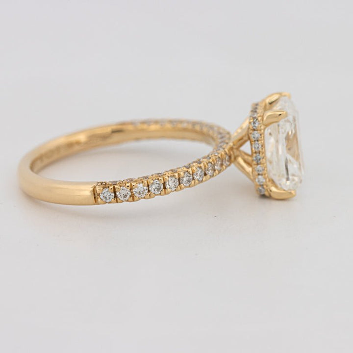 2 CT Cushion Cut Under - Halo Full Pavé Solitaire (LG) - ZIZOV DIAMONDS