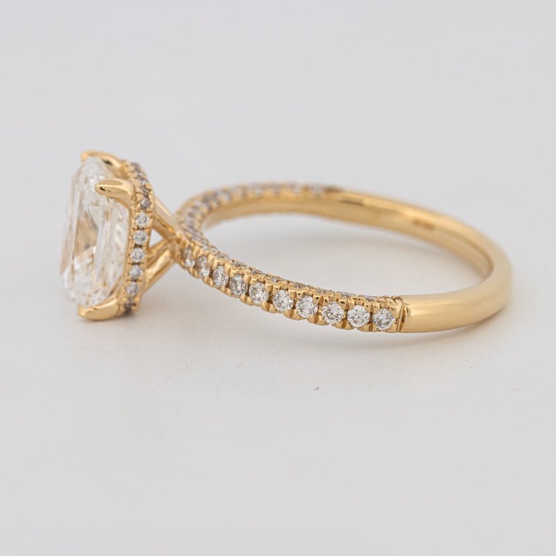 2 CT Cushion Cut Under - Halo Full Pavé Solitaire (LG) - ZIZOV DIAMONDS