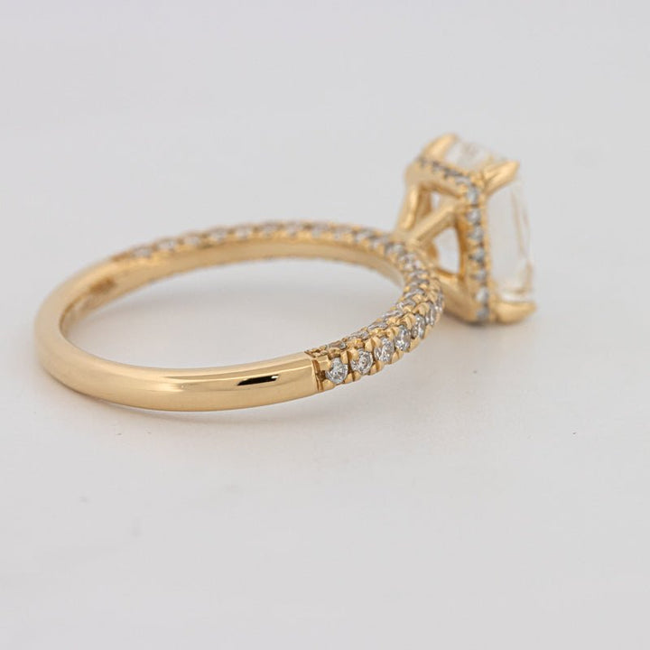 2 CT Cushion Cut Under - Halo Full Pavé Solitaire (LG) - ZIZOV DIAMONDS