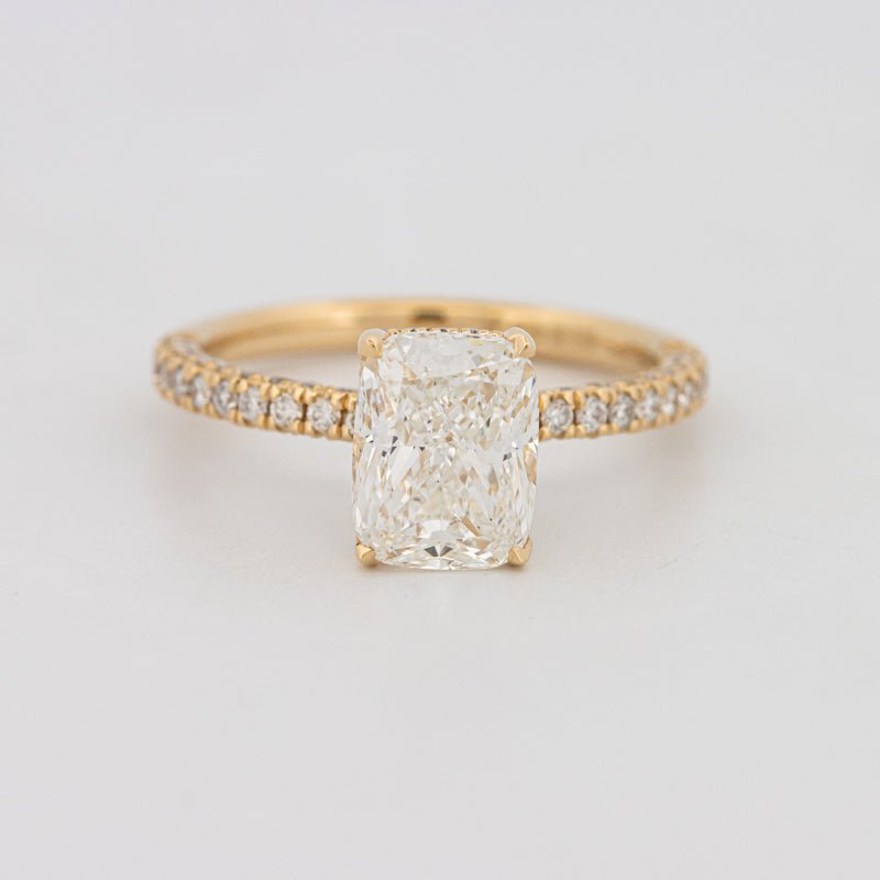 2 CT Cushion Cut Under - Halo Full Pavé Solitaire (LG) - ZIZOV DIAMONDS