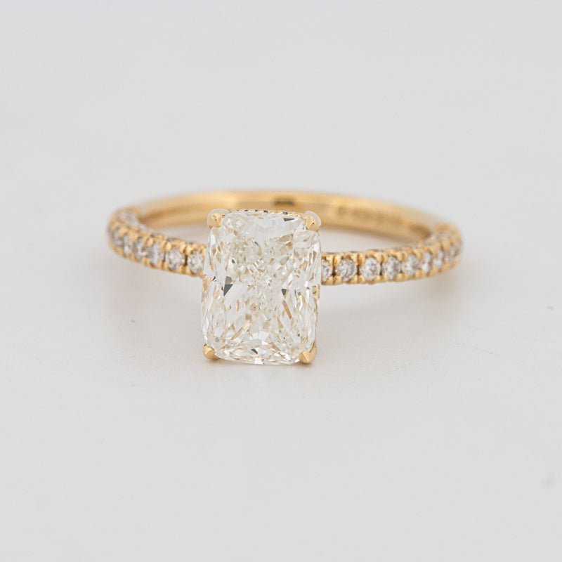 2 CT Cushion Cut Under - Halo Full Pavé Solitaire (LG) - ZIZOV DIAMONDS