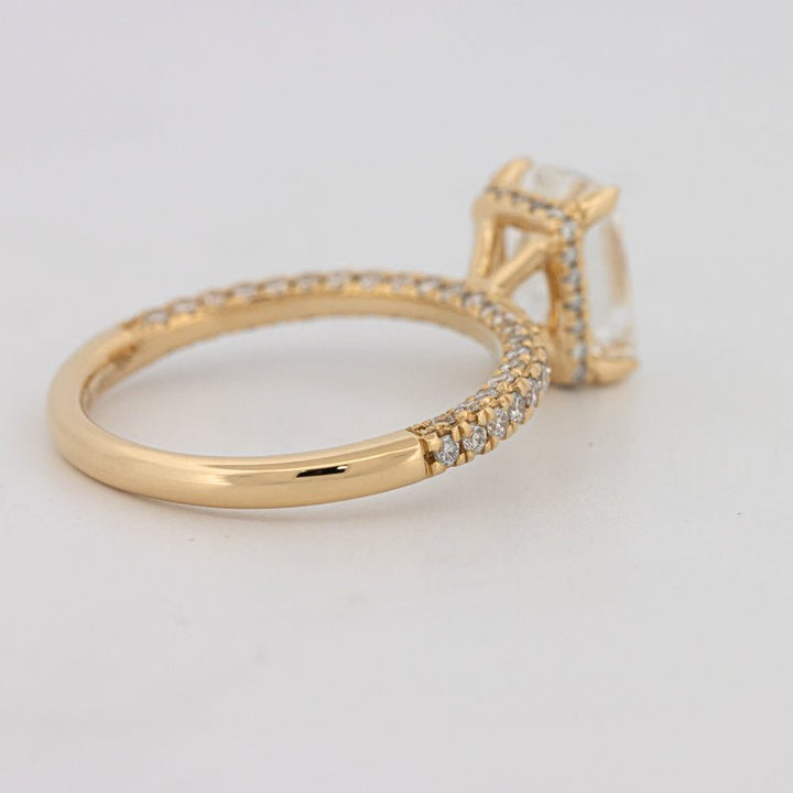 2 CT Cushion Cut Under - Halo Full Pavé Solitaire (LG) - ZIZOV DIAMONDS