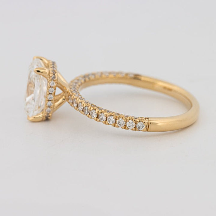 2 CT Cushion Cut Under - Halo Full Pavé Solitaire (LG) - ZIZOV DIAMONDS