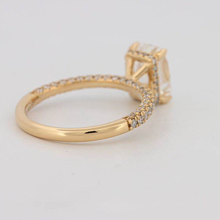 2 CT Cushion Cut Under - Halo Full Pavé Solitaire (LG) - ZIZOV DIAMONDS