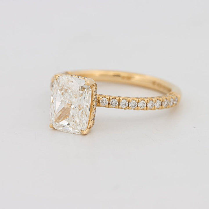 2 CT Cushion Cut Under - Halo Full Pavé Solitaire (LG) - ZIZOV DIAMONDS