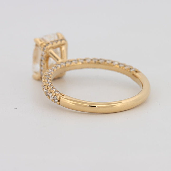 2 CT Cushion Cut Under - Halo Full Pavé Solitaire (LG) - ZIZOV DIAMONDS