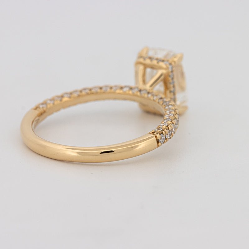 2 CT Cushion Cut Under - Halo Full Pavé Solitaire (LG) - ZIZOV DIAMONDS