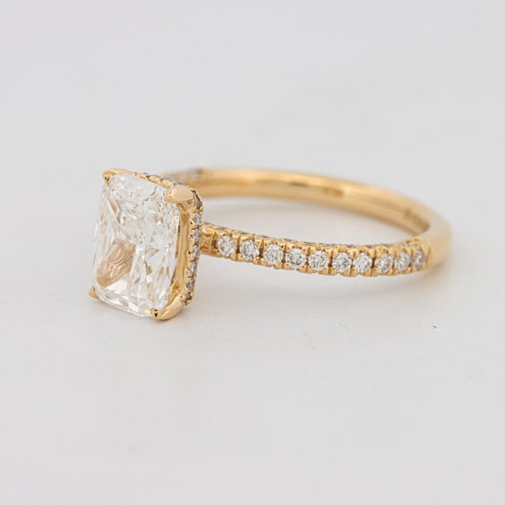 2 CT Cushion Cut Under - Halo Full Pavé Solitaire (LG) - ZIZOV DIAMONDS