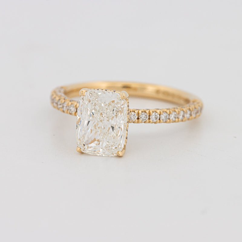 2 CT Cushion Cut Under - Halo Full Pavé Solitaire (LG) - ZIZOV DIAMONDS