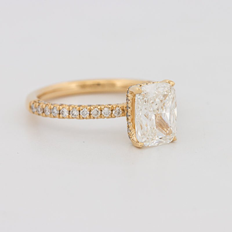 2 CT Cushion Cut Under - Halo Full Pavé Solitaire (LG) - ZIZOV DIAMONDS