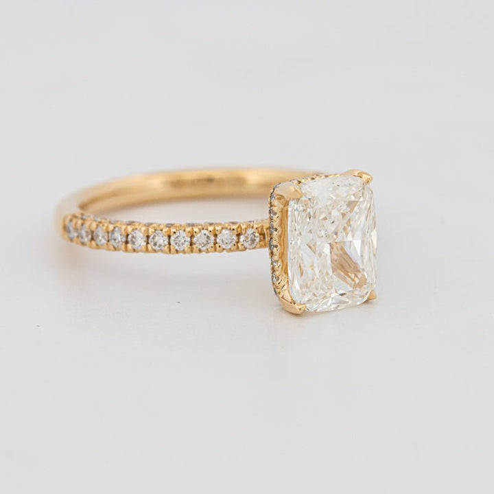 2 CT Cushion Cut Under - Halo Full Pavé Solitaire (LG) - ZIZOV DIAMONDS