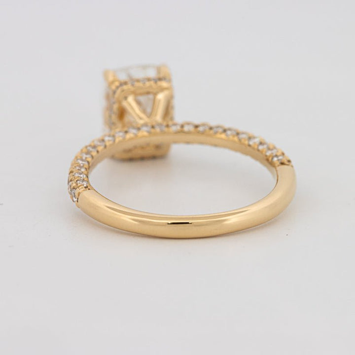 2 CT Cushion Cut Under - Halo Full Pavé Solitaire (LG) - ZIZOV DIAMONDS