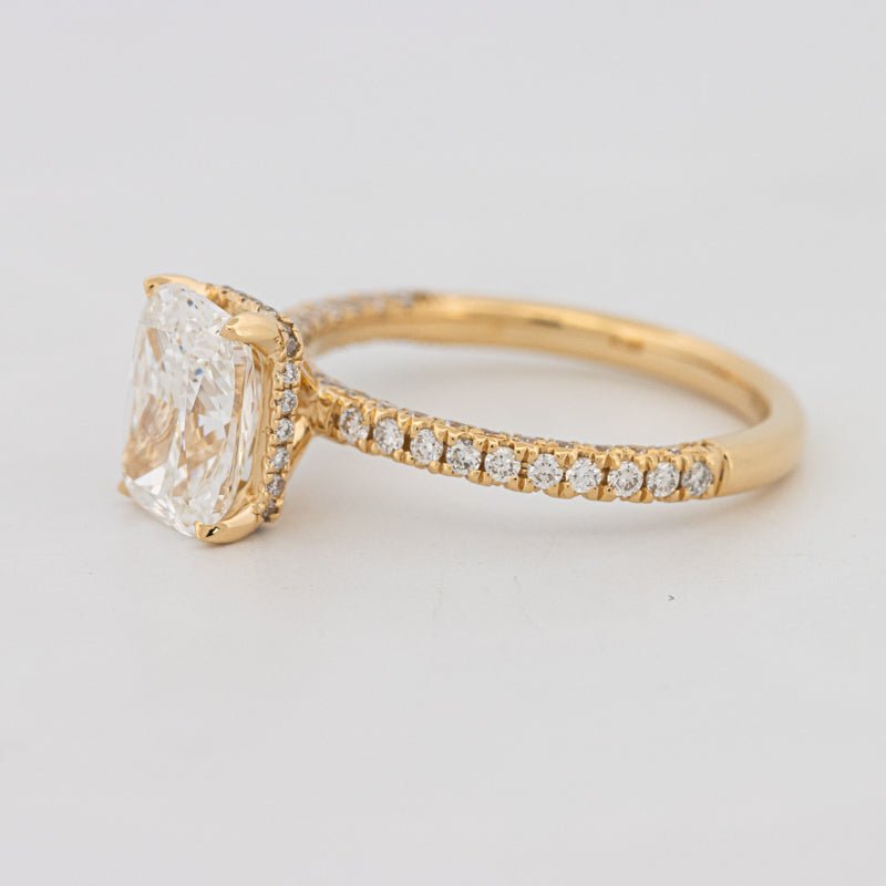 2 CT Cushion Cut Under - Halo Full Pavé Solitaire (LG) - ZIZOV DIAMONDS