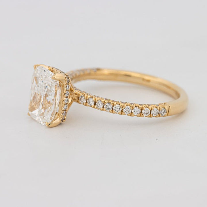 2 CT Cushion Cut Under - Halo Full Pavé Solitaire (LG) - ZIZOV DIAMONDS