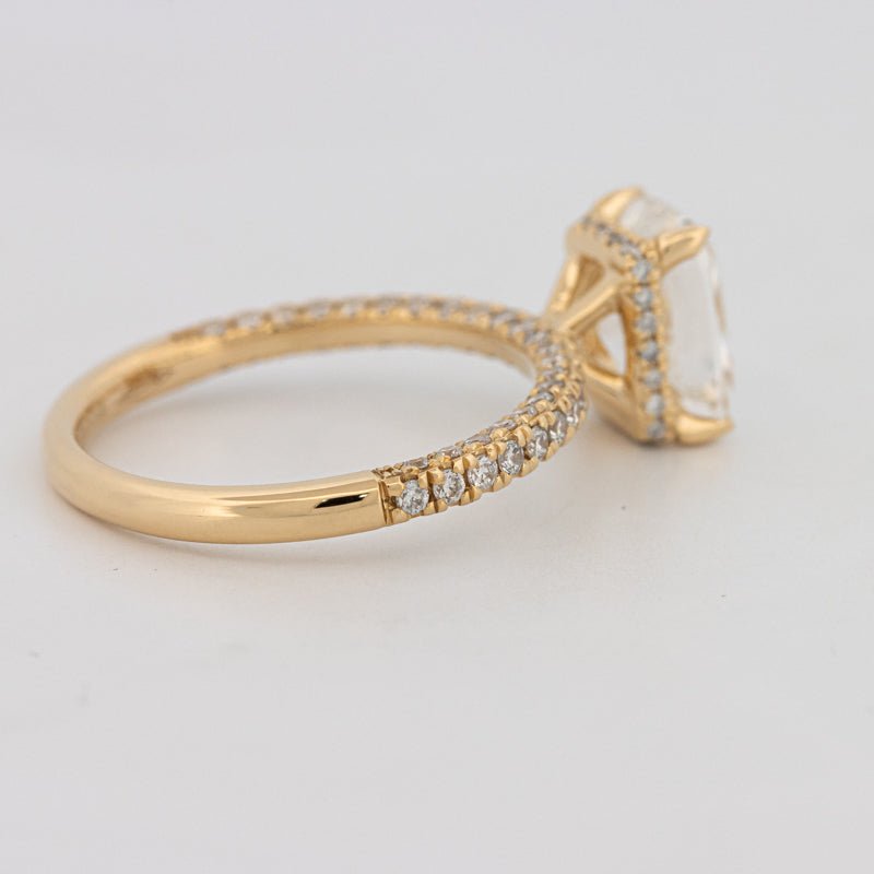 2 CT Cushion Cut Under - Halo Full Pavé Solitaire (LG) - ZIZOV DIAMONDS