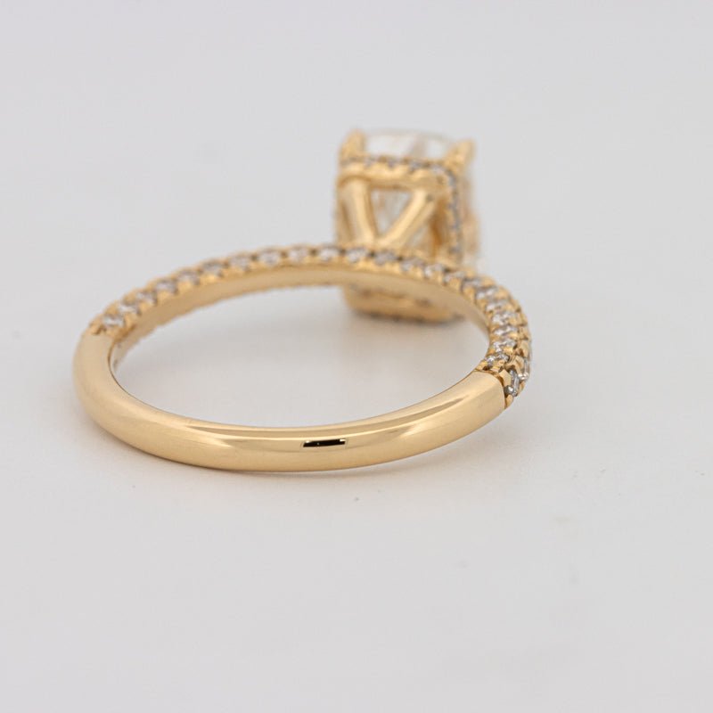 2 CT Cushion Cut Under - Halo Full Pavé Solitaire (LG) - ZIZOV DIAMONDS