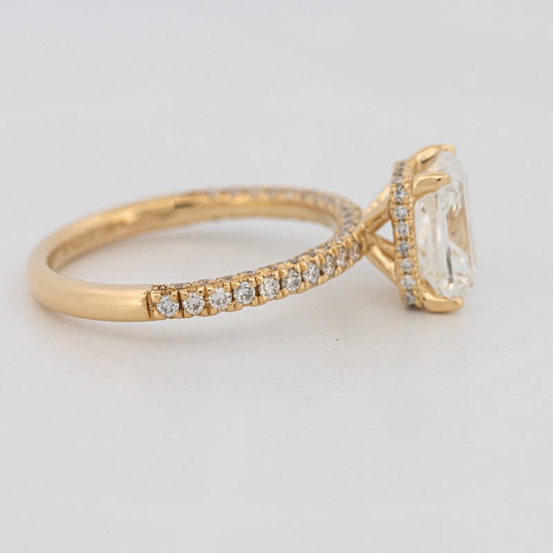 2 CT Cushion Cut Under - Halo Full Pavé Solitaire (LG) - ZIZOV DIAMONDS