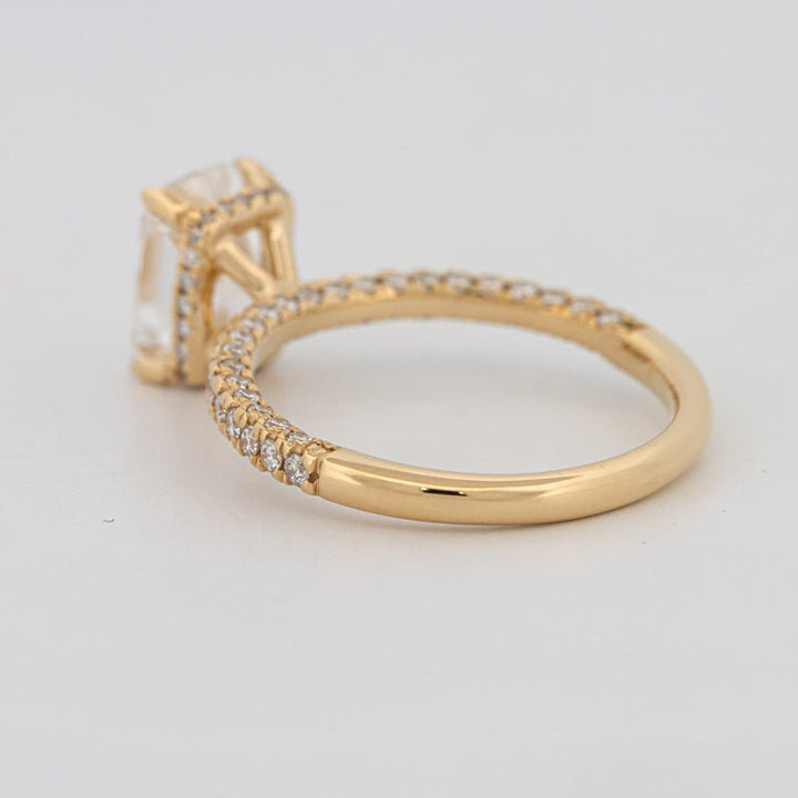 2 CT Cushion Cut Under - Halo Full Pavé Solitaire (LG) - ZIZOV DIAMONDS