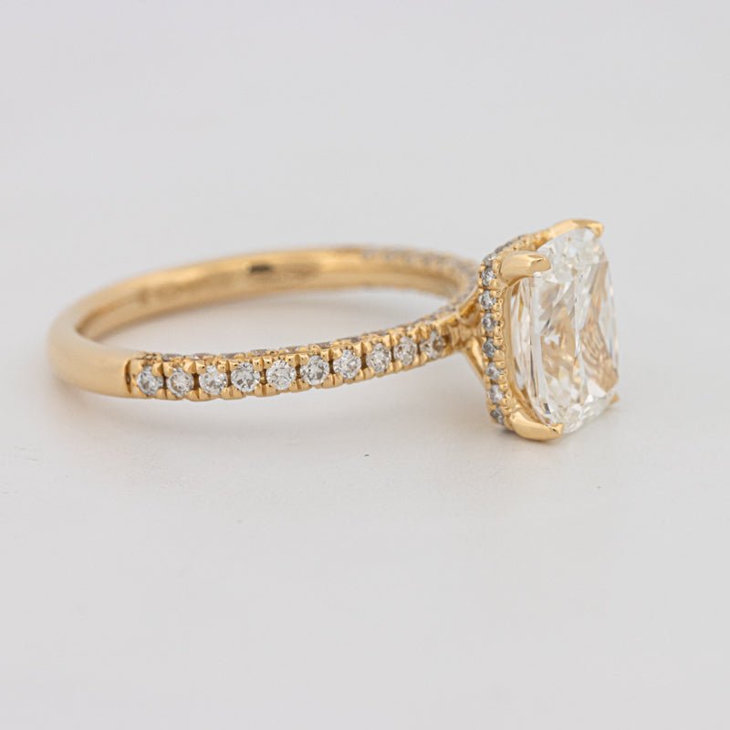 2 CT Cushion Cut Under - Halo Full Pavé Solitaire (LG) - ZIZOV DIAMONDS